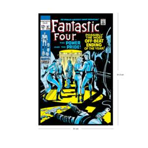Póster Retro de la Portada de la Revista de Cómics de Marvel, Los 4 Fantásticos, para Decoración de Pared - Product Image 2