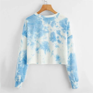 Sudadera de Manga Larga para Mujer, 100% Algodón, con Insignia y Decoración de Lentejuelas, Estilo Corto, Logotipo Frontal, para Invierno - Product Image 5