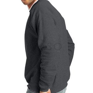 Winter <b>Men's</b> Cotton Fleece <b>Pullover</b> Hoodie Solid Color Zipper Pocket Drawstring Regular Fit Breathable High Quality - Product Image 4