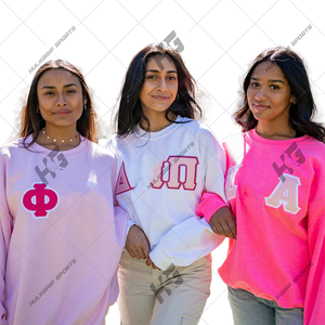 Sweat-shirt personnalisé Delta Phi Epsilon & Phi Sigma à col rond, en coton de haute qualité, pull uni respirant, streetwear d'hiver - Product Image 1