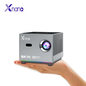 2023 Xnano X3 Mini Projetor Portátil Inteligente 5G WIFI LED 4K Vídeo Full HD 1080P 720P Projetor de Home Theater Projetores 4K
