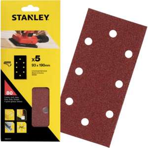 Stanley Multipack pour disques abrasifs Velcro 93x190 mm perforés pour B&D - Product Image 1