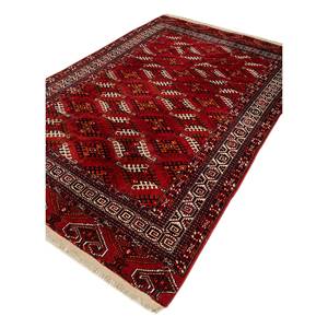 Kiaan Large Area <b>Wool</b> Rugs Pae-5102 <b>Red</b> Orange Hand Knotted Geometric Abstract for Home Entryway Hallway Rectangle 9x12" Rug - Product Image 2