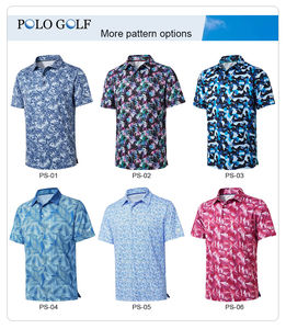 Polo personalizado de golf para hombre, camiseta de manga corta, rendimiento, poliéster, licra, impresión por sublimación antiarrugas, impresión personalizada - Product Image 4