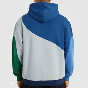 Sweat-shirt à capuche pour homme, surdimensionné, à épaules tombantes, en molleton 100% coton, avec logo personnalisé brodé, OEM/ODM, vêtements décontractés d'hiver, confortable - Product Image 2