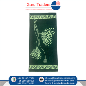 Serviettes de plage Jacquard tendance en polycoton de qualité très confortable et durable personnalisables à séchage rapide du meilleur vendeur indien - Product Image 2