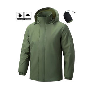 Veste Softshell Imperméable Coupe-Vent Design Personnalisé pour Hommes Motif Imprimé Léger Tactique Extérieur Col Roulé Fermeture à Glissière - Product Image 3