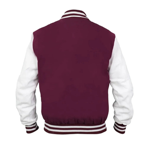 Veste de baseball unisexe personnalisée, vente en gros, style streetwear, vestes universitaires en chenille, vestes décontractées en laine unie, vestes universitaires d'hiver - Product Image 5