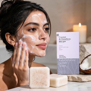 <span class=keywords><strong>Savon</strong></span> exfoliant au glutathion, réduit l'hyperpigmentation, nettoyage en profondeur, hydratant, pour une peau éclatante, 70g*2 savons, vente en gros - Product Image 3