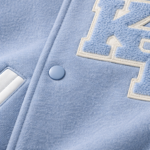 Chaqueta Varsity Premium para Hombre, Chaqueta Satinada Personalizada con Parche de Letras de Chenille, Chaqueta Letterman Bicolor - Product Image 5