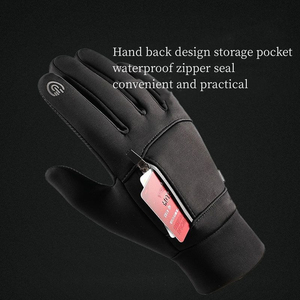 Gants de ski en cuir de haute qualité pour les sports d'hiver imperméables isolés pour les activités de plein air comme le snowboard, le cyclisme et le vélo - Product Image 3