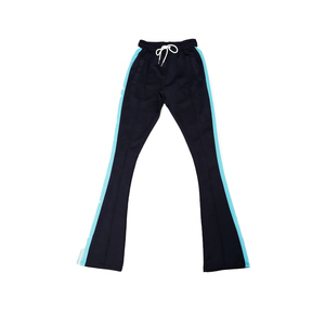 Pantalon de survêtement pour homme avec rayures latérales et cordon de serrage à la taille, survêtement personnalisé, pantalon de grande taille, pantalon de jogging empilé - Product Image 2