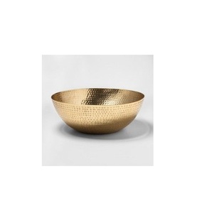 Premium hand polished brass serving bowl ideal for <b>royal</b> dining tables at heritage themed restaurants or luxury <b>catering</b> events - Product Image 3