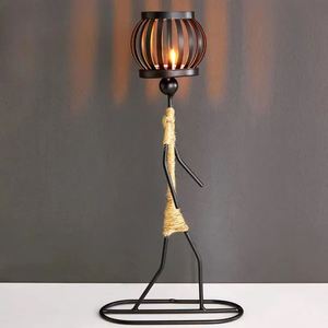 Handmade mộc mạc phong cách Châu Phi sắt điêu khắc giáng sinh và phục sinh trang trí nội thất người giữ ngọn nến đèn lồng cho chiếu sáng và tặng quà - Product Image 2