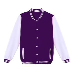 Diseño de fábrica Venta al por mayor Chaquetas de mujer Chaquetas Mangas largas y cálidas Ropa deportiva Cuello redondo Cuello Mejor calidad Mujeres Varsity - Product Image 4