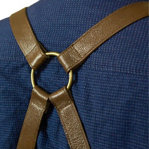 Tablier de barbier personnalisable pour hommes et femmes, cape de coiffure en denim confortable avec logo pour salon et barbershop - Product Image 3