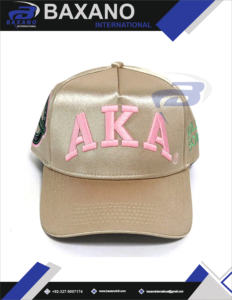Alfa |   Kapa |   Gorra de Béisbol de Satén con Bordado 3D de la Hermandad Alpha, Elegante Gorra Ajustable con Letras Griegas y Cierre a Presión, Transpirable - Product Image 4