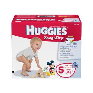 Couches pour bébé Huggies Snug & Dry, toutes tailles disponibles, achetez maintenant, livraison rapide, meilleur prix en stock, vente en gros, économisez gros - Product Image 1