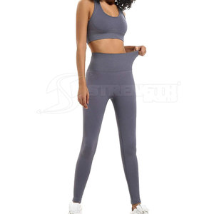 Precio barato Fitness Wear secado rápido mujeres Yoga Set Spandex poliéster hecho mujeres Yoga Set - Product Image 2