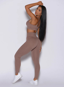 Wholesale Custom Logo Tan Shape <b>Leggings</b> Workouts Active Living <b>Leggings</b> High Waist & Active Wear Gym Yoga <b>Leggings</b> For Women - Product Image 6