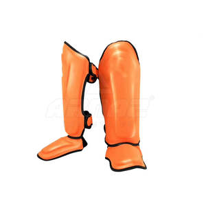 Protège-tibias confortables avec sangles réglables pour Kickboxing Sports de combat Protège-tibias pour la boxe et les arts martiaux - Product Image 2