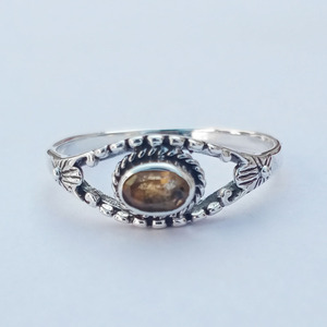 แหวนพลอยซิทรีนเจียระไนยอดนิยมของขวัญสำหรับ925แหวนเงินสเตอร์ลิงทำด้วยมือเครื่องประดับชั้นดีทันสมัยสำหรับผู้หญิง - Product Image 3