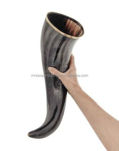 Top fabricante indio de buey natural vaca beber cuerno vikingo beber cuerno tallado antiguo vikingo beber vaca cuerno ágata - Product Image 5