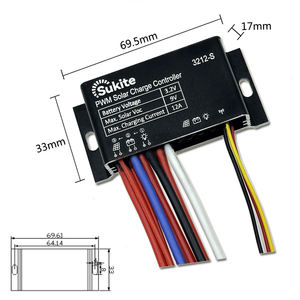 Supwm PWM düz 3212 3.2V 20W <span class=keywords><strong>12A</strong></span> güneş sensörü ile sokak ışık güneş enerjisi için şarj regülatörü - Product Image 6