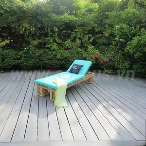 หมอนอิงสังเคราะห์เชือกไม้ไผ่สำหรับเก้าอี้เลาน์ไซด์สวนแสนสบาย - Product Image 1