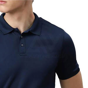 T-shirt polo en coton personnalisé pour hommes en vente en gros T-shirts polo pour hommes quantité minimale de commande bas prix d'usine - Product Image 4