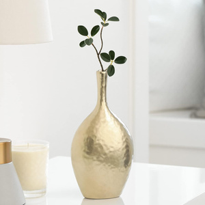 <b>Gold</b> & Rose <b>Gold</b> Plated Metal <b>Vase</b> Timeless Metal Decor Customizable Flower <b>Vase</b> Personalized Elegant <b>Vase</b> for Home & Office - Product Image 6