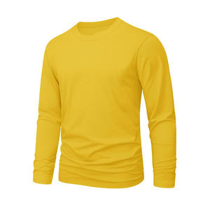 T-shirt pour homme à col rond, manches courtes, léger, respirant, séchage rapide, uni, 100% coton - Product Image 5