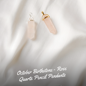 Vermeil Bezel Set Pendant Pendant <b>Charms</b> Gold Quartz Pencil Shape 925 Sterling Silver Natural Rose 30x8mm Anniversary 01 5 Pcs - Product Image 2