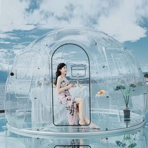 جيودومي-خيمة صغيرة شفافة للاستخدام في الأماكن المفتوحة, خيمة على شكل قبة igloo ، للحديقة ، مناسبة للمقهى والنزهات ، 3.6 م - Product Image 2
