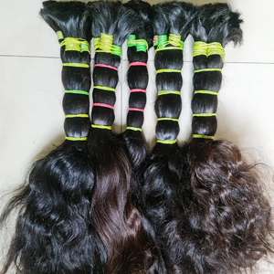 Extensions de cheveux naturels indiens Remy vierges, double trame Genius Machine, double tirage, avec closure, qualité supérieure - Product Image 4