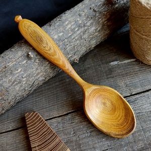 Nouveaux accessoires de cuisine ustensiles en bois de teck cuillère de cuisson en bois Logo personnalisé en bois pour ustensiles de cuisine antiadhésifs cuisine et maison - Product Image 5