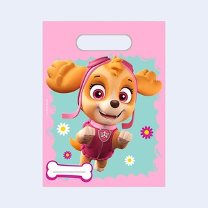 Sacchetti per Feste in Plastica Paw Patrol Skye 23x16.5cm, Stampa a 4 Colori, Bomboniere di Compleanno 2-4 Anni, 6 Pezzi - Product Image 1