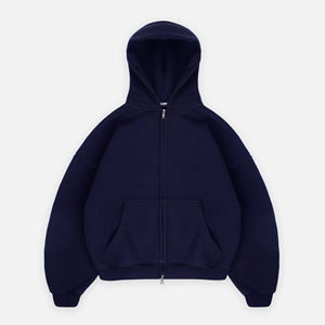 Premium Heavyweight 500gsm Men's Oversized Hooded Sweatshirt Custom Puff Print / Embroidery Hoodie 100% Cotton For Winter - Product Image 1