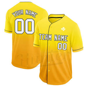 Dernier design Uniforme de baseball imprimé uni vierge Maillot et ensemble court Uniforme d'équipe personnalisé de baseball - Product Image 6