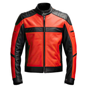 Veste en cuir de moto classique pour homme, logo personnalisé sur le devant, cuir de vachette de haute qualité, manteau d'hiver, fabrication au Pakistan 2025 - Product Image 4