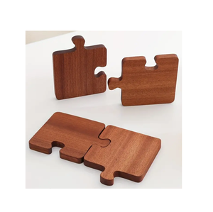 New Creative Wood Puzzle <b>coaster</b> New Unique Design Wholesale Puzzle <b>Cork</b> Solid Wood <b>coaster</b> Handicrafts - Product Image 4