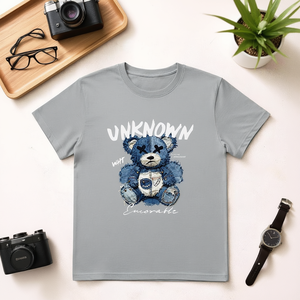 T-Shirt Unisex 100% Cotone 210GSM Stile Casual con Logo Personalizzato Stampato sul Davanti con Tecnica DTG - Product Image 3