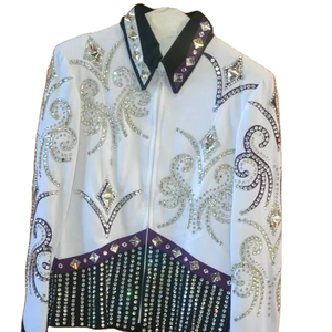 Veste de présentation Western Custom Rodeo Queen Base blanche - Product Image 2