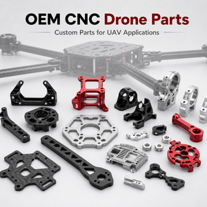 Componentes Mecánicos de Aluminio y Acero Inoxidable, Mecanizado CNC de Precisión Personalizado, Piezas Electrónicas para Drones, Piezas para Drones de Carga Pesada - Product Image 2