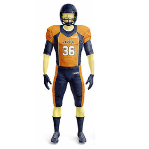 Ensemble uniforme de vêtements de sport de bonne qualité pour hommes à manches courtes Tops de football américain Maillot de football américain - Product Image 2