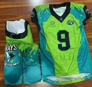 Uniforme de Fútbol Americano con Diseño de Impresión Digital Personalizado de Tendencia, Manga Corta, Secado Rápido, Transpirable, Precio Bajo, Servicio OEM - Product Image 4