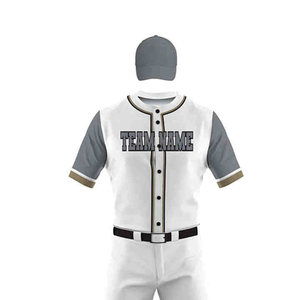 ชุดเสื้อกีฬาเบสบอลสำหรับผู้ชายชุดเครื่องแบบโพลีเอสเตอร์ระบายอากาศ - Product Image 5