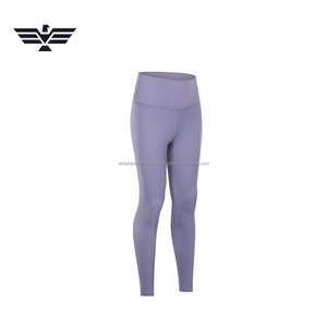 Meilleurs ensembles de vêtements de sport pour femmes de haute qualité, pantalons de yoga à taille haute élastique, en spandex/nylon, extensibles, respirants, pour le sport - Product Image 4