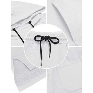 Top Quality <b>Men</b> Hoodies <b>Short</b> Set Custom Woven Label <b>Men</b> Set Custom logo <b>Men</b> Slim Hoodie and <b>Shorts</b> Set - Product Image 5