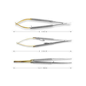 Ensemble de chirurgie de la main de 3 pièces, ciseaux de microchirurgie Castroviejo, porte-aiguilles, pinces, instruments de microchirurgie par ECHELON SURGICALS - Product Image 4